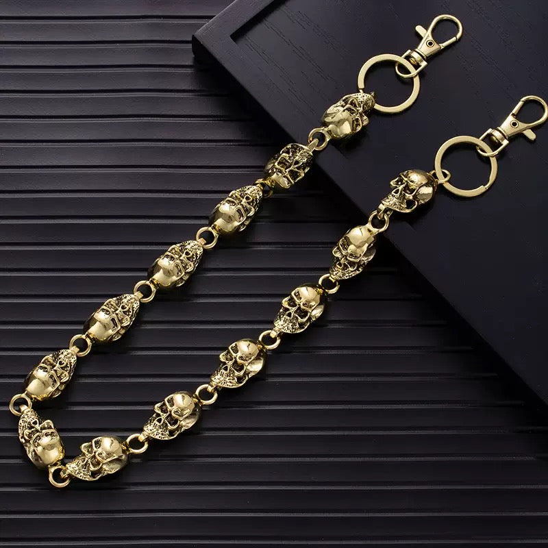 Metal Skull Jeans Wallet Chain Hip Hop Punk Dark Style Unisex Accessory