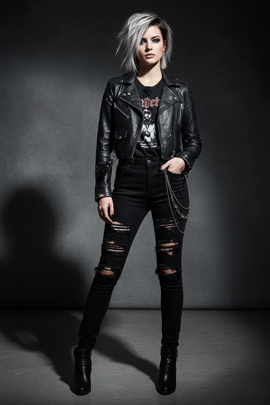 Black Jeans Punk Style