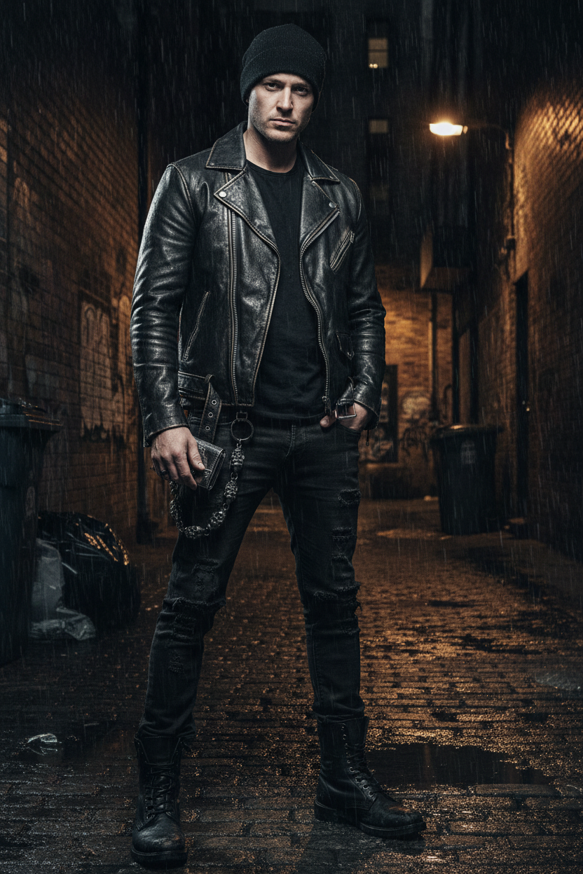 Gunmetal Black Metal Skull Jeans Wallet Chain Hip Hop Punk Dark Style Unisex Accessory