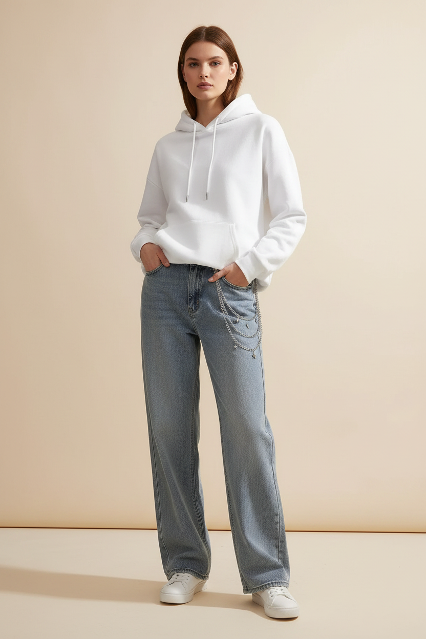Multi-Layer Star Charm Trouser Chain Waist Chain with Lobster Clasp