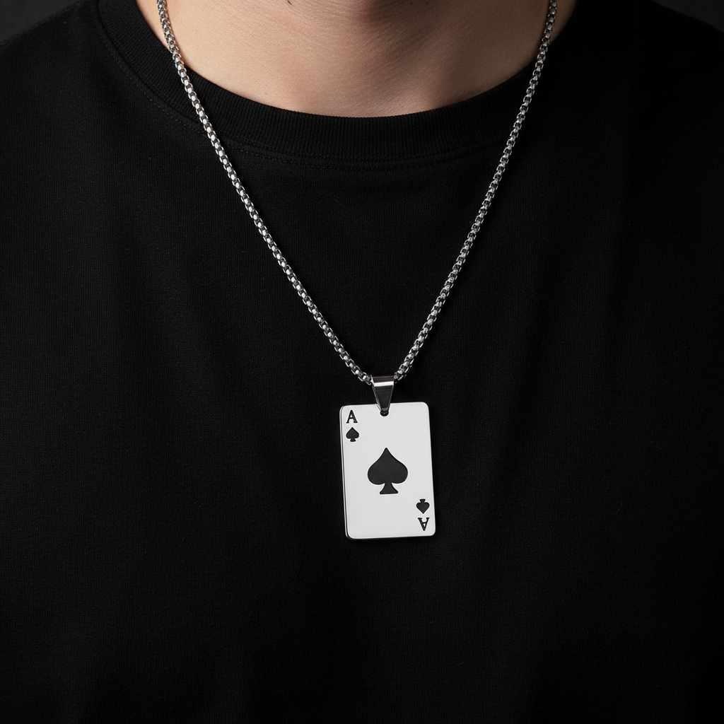 Poker Necklace - Close Up