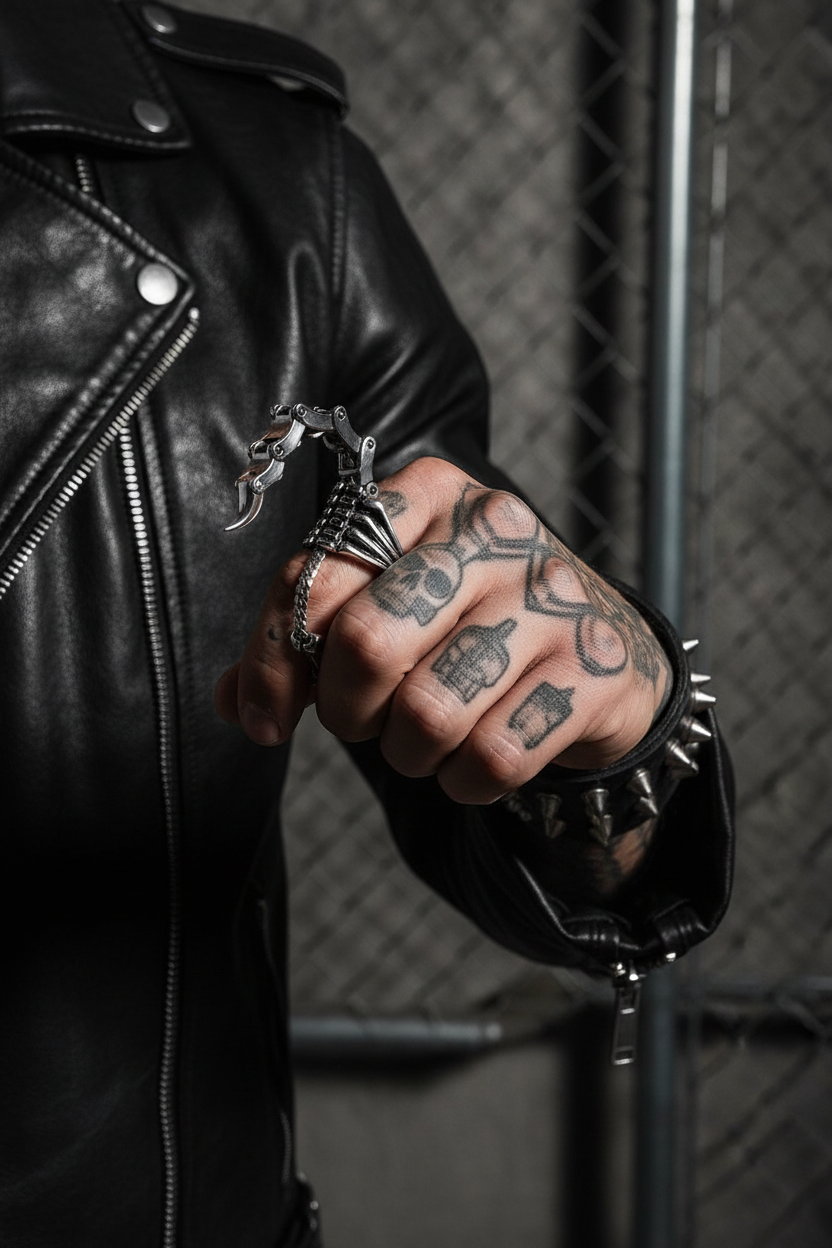 Scorpion Ring - Tattooed Male